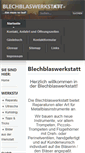 Mobile Screenshot of blechblaswerkstatt.de